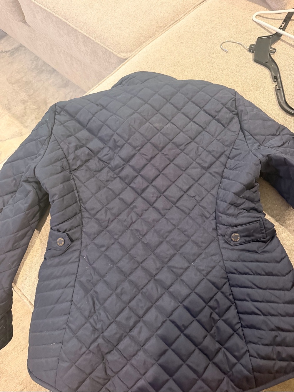 Tommy Hilfiger Quilted Navy Blazer Jacket